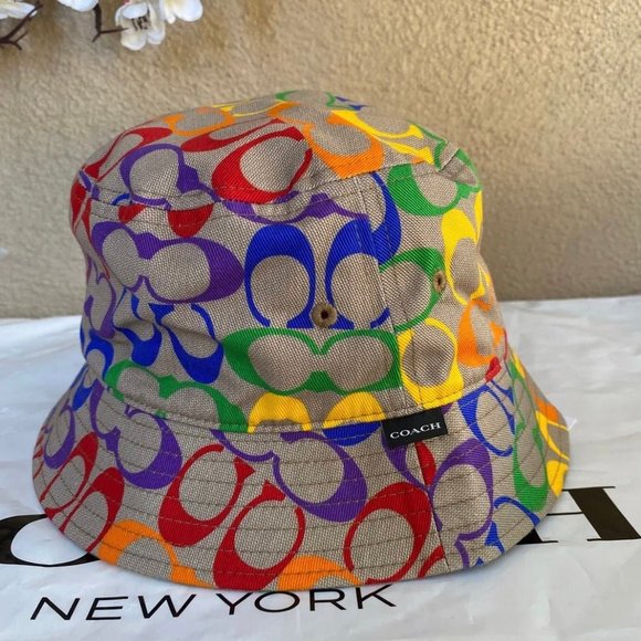 coach rainbow signature Bucket Hat C9122 - Picture 4 of 9